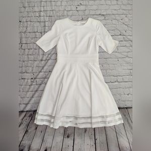 Calvin Klein 6 white dress